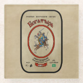 Russisch Bogatyr Beer Glazen Onderzetter (Voorkant)