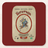 Russisch Bogatyr Beer Kartonnen Onderzetters (Voorkant)