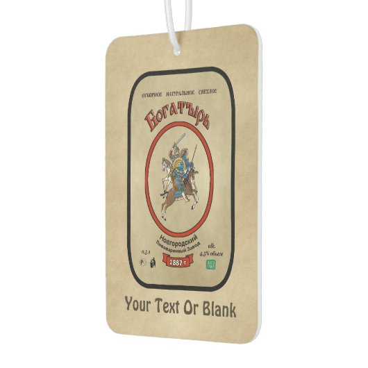 Russisch Bogatyr Beer Luchtverfrisser (Links)