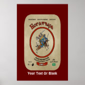 Russisch Bogatyr Beer Poster (Voorkant)