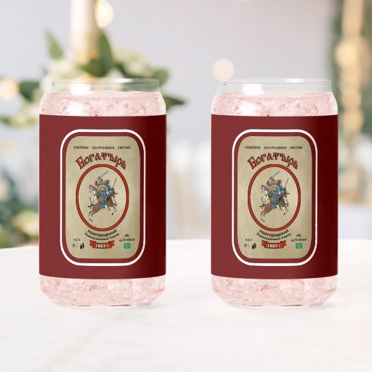 Russisch Bogatyr-merk Blikvorm Glas (Insitu (Huwelijk))