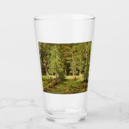 Russisch bos (landelijk landschap) (groene bossen) glas