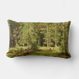 Russisch bos (landelijk landschap) (groene bossen) kussen