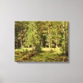 Russisch bos (Rustisch landschap) (Groene Bossen) Canvas Afdruk (Voorkant)