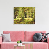 Russisch bos (Rustisch landschap) (Groene Bossen) Canvas Afdruk (Insitu (Woonkamer))