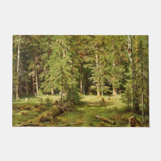 Russisch bos (Rustisch landschap) (Groene Bossen) Deurmat (Voorkant)