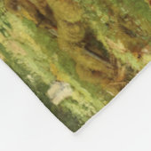 Russisch bos (Rustisch landschap) (Groene Bossen) Fleece Deken (Hoek)