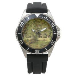 Russisch bos (Rustisch landschap) (Groene Bossen) Horloge