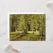 Russisch bos (Rustisch landschap) (Groene Bossen) Kaart (Voorkant / Achterkant in situ)