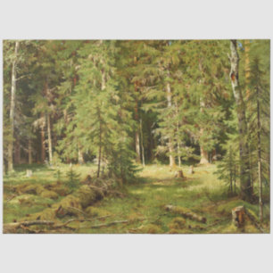 Russisch bos (Rustisch landschap) (Groene Bossen) Tissuepapier