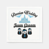 Russisch bruiloft, Team Groom. Servetten (Voorkant)