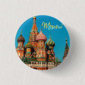 Russisch Button Pin op het Rode Plein in Sint-Basi (Voorkant)