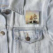 Russisch Cutter Mercury Vierkante Button 5,1 Cm (In situ)