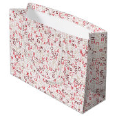 Russisch cyrillisch schrift large cadeautasje (Achterkant Gekanteld)