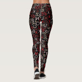 Russisch cyrillisch schrift leggings (Achterkant)