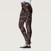 Russisch cyrillisch schrift leggings (Links)