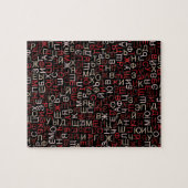 Russisch cyrillisch schrift legpuzzel (Horizontaal)