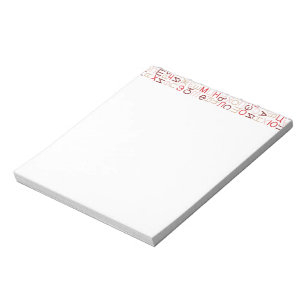 Russisch cyrillisch schrift notitieblok