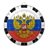 Russisch dartboard en Russisch vlag/spelbord Dartbord (Voorkant)