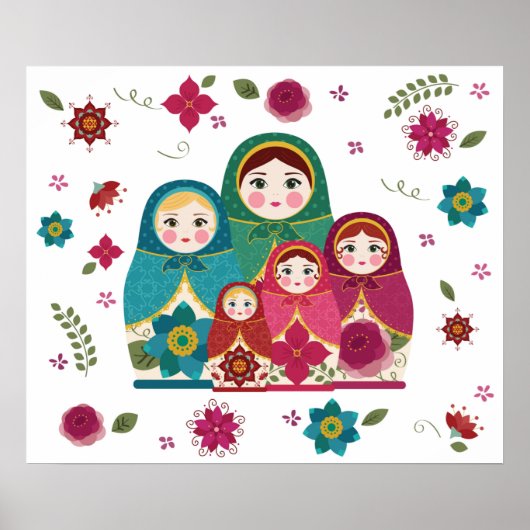 Russisch Dolls White Poster (Voorkant)