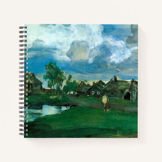 Russisch dorp Valentin Serov Notitieboek (Voorkant)