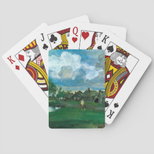 Russisch dorp Valentin Serov Pokerkaarten