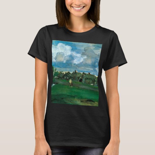 Russisch dorp Valentin Serov T-shirt (Voorkant)