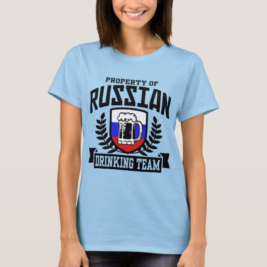 Russisch Drink team T-shirt (Voorkant)