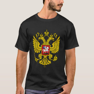 russisch dubbelkoppig adelaar nationaal embleem ru t-shirt