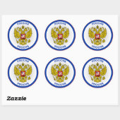 Russisch Erfgoed Embleem Ronde Sticker (Vel)