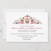 Russisch Folk Art Khokhloma Bloedweddenschap Kaart (Voorkant)