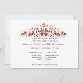 Russisch Folk Art Khokhloma repesal Dinner Kaart (Voorkant)