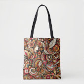 Russisch Folklore Khokhloma Jong Meisje Art Phoeni Tote Bag (Voorkant)