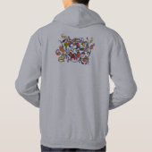 Russisch Folkpatroon met een vogel Hoodie (Achterkant)