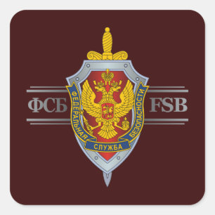 Russisch FSB Vierkante Sticker