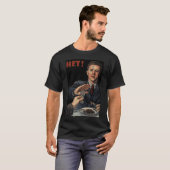 Russisch Funny T-shirt. Netto Poster Klassiek T-shirt (Voorkant volledig)