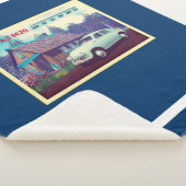 Russisch GAZ M-20 auto en Dacha Sherpa Deken (3/4)