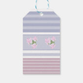 Russisch, gestreept, lappendeken cadeaulabel (Achterkant)
