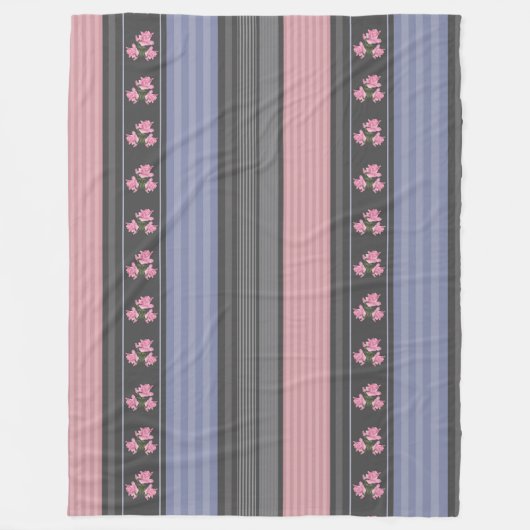 Russisch, gestreept, lappendeken fleece deken (Voorkant)