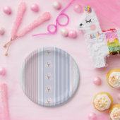 Russisch, gestreept, lappendeken papieren bordje (Feest)