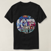 Russisch graffiti (Rock Legend Viktor Tsoi) Klassi T-shirt (Design voorkant)