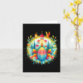 Russisch Grieks-Byzantijns-orthodox kruis Kaart (Gele Bloem)