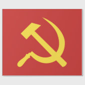 Russisch hamer- en sikkelglanswerkpapier cadeaupapier (Vlak)