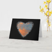 Russisch Hart in de de gelukwenskaart van Wolken Kaart (Gele Bloem)