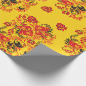 Russisch hohloma-pakpapier cadeaupapier (Hoek)