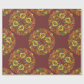 Russisch hohloma-pakpapier cadeaupapier (Vlak)