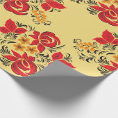 Russisch hohloma-pakpapier cadeaupapier (Hoek)