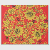 Russisch hohloma-pakpapier cadeaupapier (Vlak)