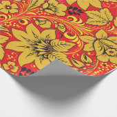 Russisch hohloma-pakpapier cadeaupapier (Hoek)