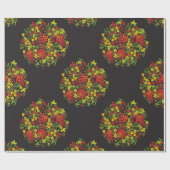 Russisch hohloma-pakpapier cadeaupapier (Vlak)